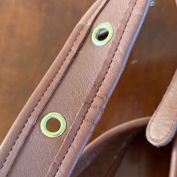 Coach Vintage Tan Leather Duffle Sac Bucket Bag - Picture 10 of 16